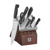 Four Star, 8-pc, Self-Sharpening Knife Block Set, brown, small 2