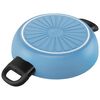 Caprera, 3.6 l aluminum round Saucier and sauteuse with lid, blue, small 2
