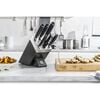 All * Star, 7-pcs anthracite Ash Knife block set with KiS technology, small 2