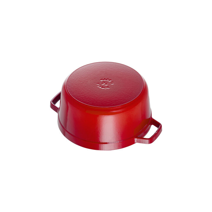 La Cocotte, 5.25 l cast iron round Cocotte, cherry, large 2