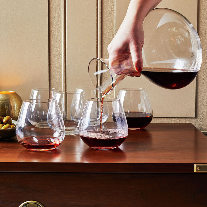 Predicat, 7-pc Stemless Wine Glass And Decanter Set, large 4