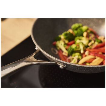 Wok Tava | 30 cm | Al&uuml;minyum | titanyum takviyeli seramik yapışmaz kaplama,,large 7