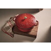La Cocotte, 5.25 qt, Essential French Oven with Horse Lid, cherry, small 4