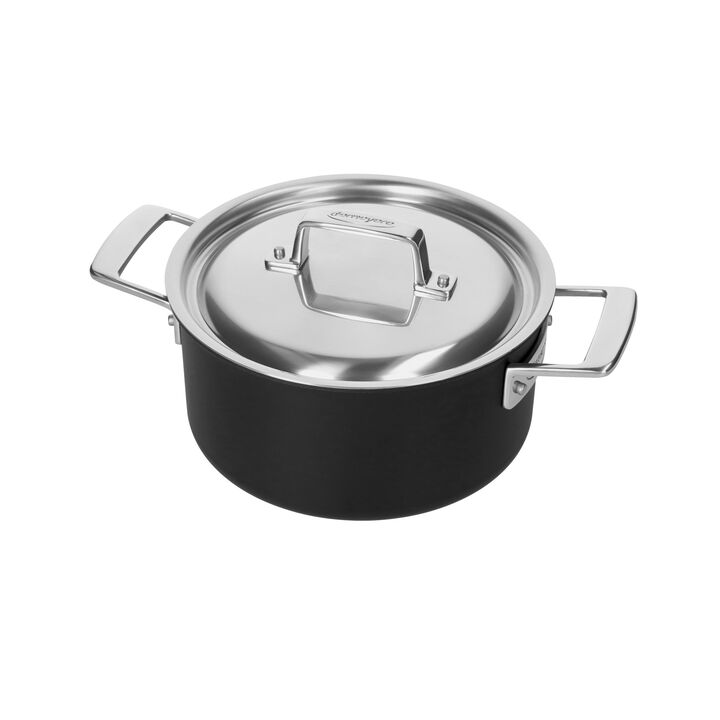 Black 5, Pots and pans set 3-pcs, 18/10 Stainless Steel, large 3