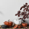 La Cocotte, 3.25 l cast iron pumpkin Cocotte, pure-white, small 3