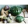 3 l cast iron artichoke Cocotte, basil-green,,large