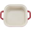 Ceramic - Covered Baking Dishes, 9-inch, Square, Covered Baking Dish, Cherry, small 6