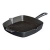 30 cm cast iron square American grill, black,,large