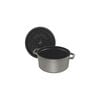 6.75 l cast iron round Cocotte, graphite-grey - Visual Imperfections,,large