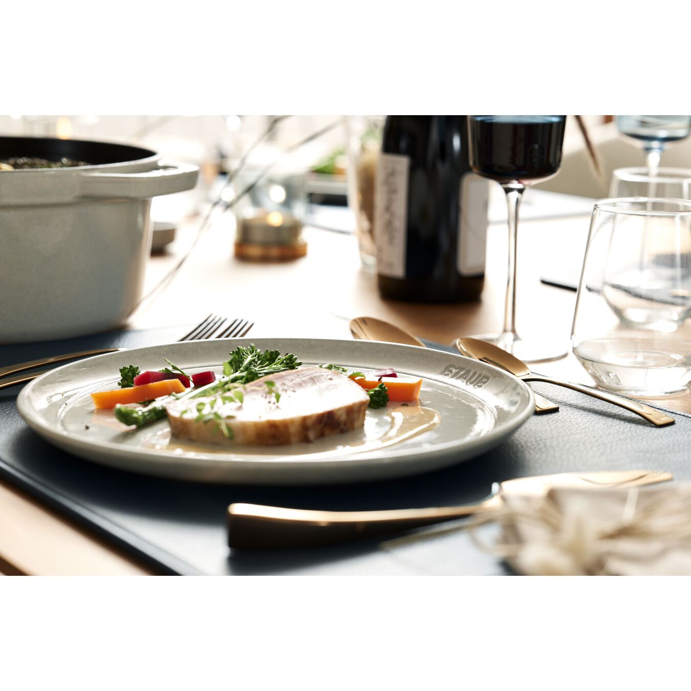 Salad Plate Set, 4 Piece | white truffle | ceramic,,large 4