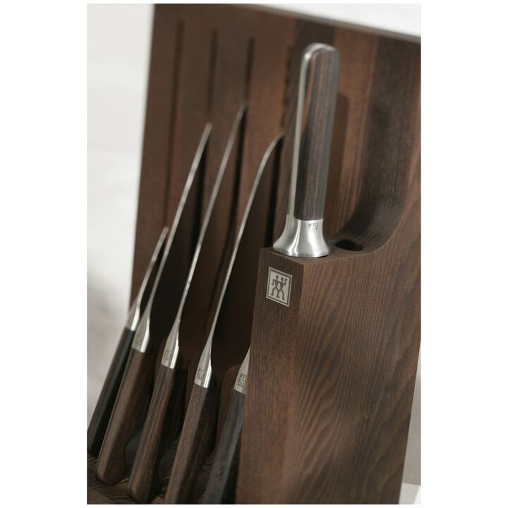 Messerblock, leer für 5 Messer, 5, Braun, large 3