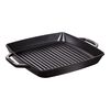 Grill Pans, 33 cm square Cast iron Grill pan black, small 1