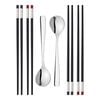 Chopstick Set 10-tlg, mattiert/poliert,,large