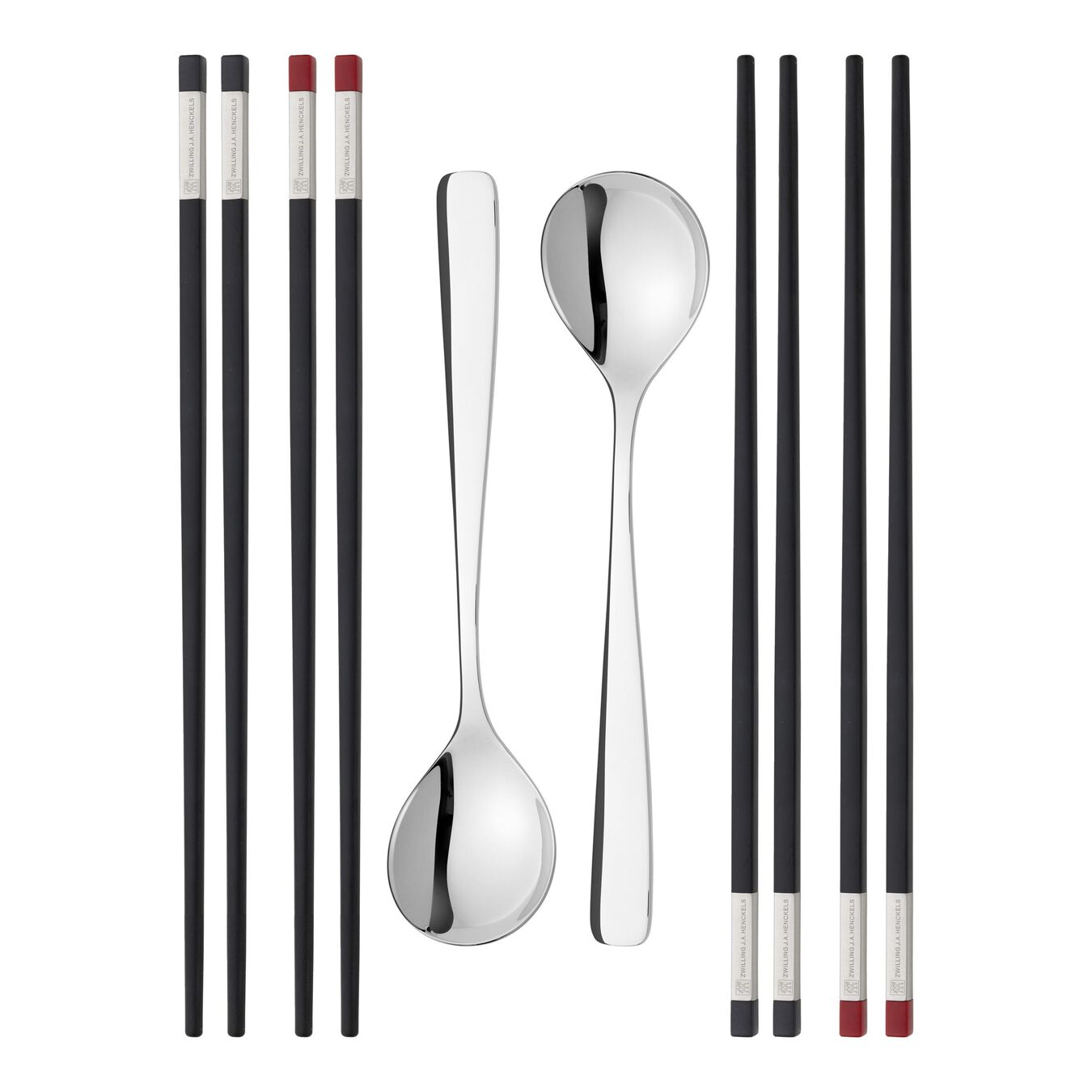 Chopstick Set 10-tlg, mattiert/poliert,,large 1