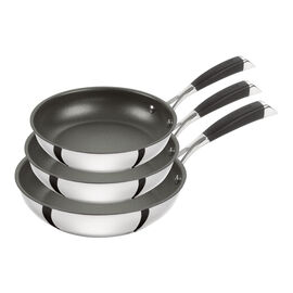 3 Piece stainless steel Fry pan set