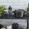Cast Iron, 4 qt, Round, Dutch Oven, Black Matte, small 5
