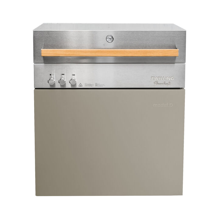 Flammkraft Model D, Natural gas grill, taupe, large 4