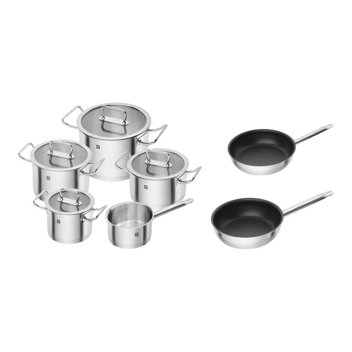 5 Piece Cookware Set With 2 Frying Pans, large 1