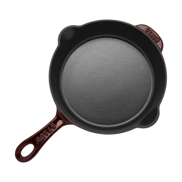 Cast Iron, 8.5-inch, Traditional Deep Skillet, Grenadine - Factory Second, large 3