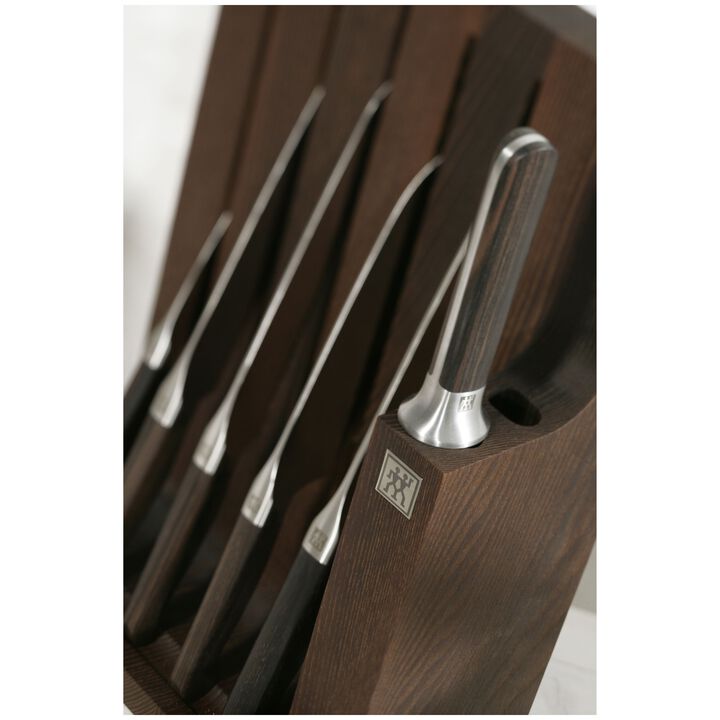 Messerblock, leer für 5 Messer, 5, Braun, large 2