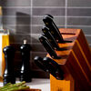 Gourmet, 6-pc, Knife block set, acacia, small 5