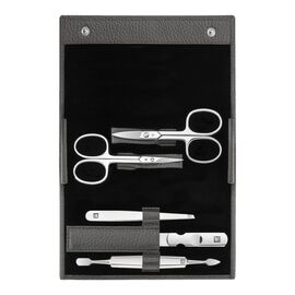 ZWILLING Classic Inox, Snap fastener case, 5 Piece | leather | anthracite
