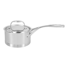 Demeyere Atlantis, 1.1 qt Sauce pan with lid, 18/10 Stainless Steel 