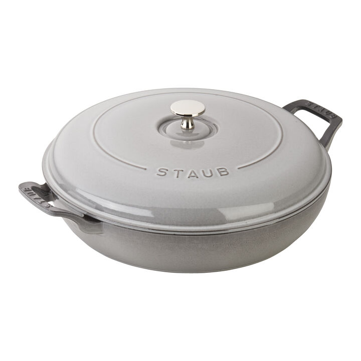 Cast Iron, 3.5 qt, Braiser, Graphite Grey, large 2