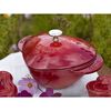 La Cocotte, Cocotte 20 cm, Herz, Kirsch-Rot, Gusseisen, small 6