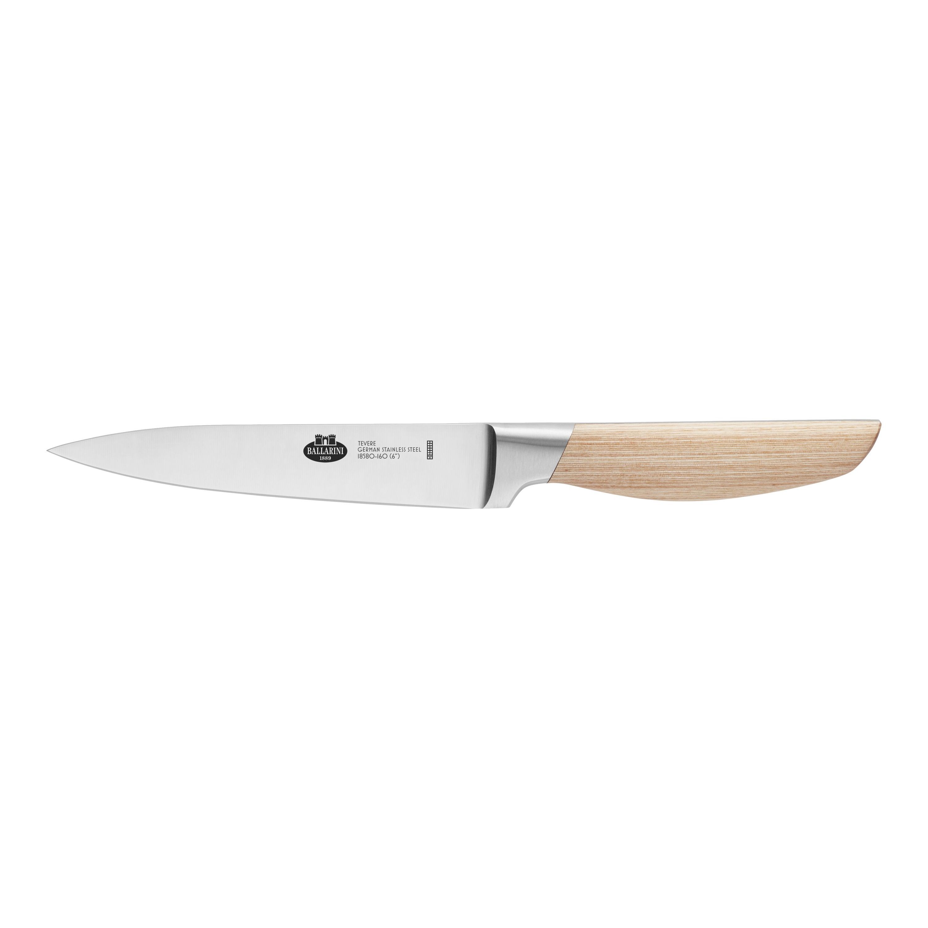 BALLARINI Tevere Couteau à trancher 16 cm, Nature, Tranchant lisse