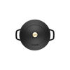 Braisers, 28 cm round Cast iron Saute pan Chistera black, small 6