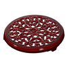 Essential French Oven with lily lid and trivet 2 Piece, cast iron,,large