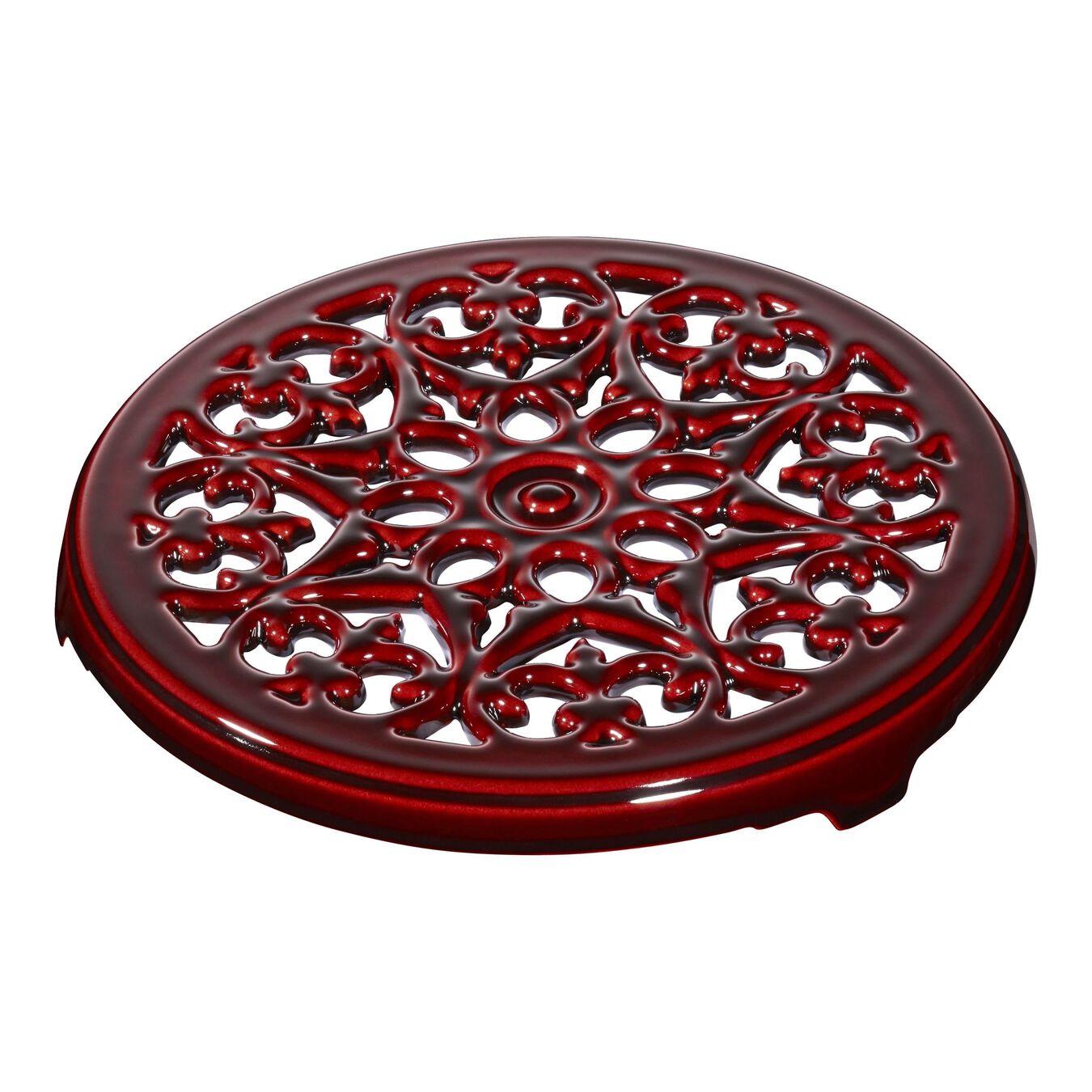 Essential French Oven with lily lid and trivet 2 Piece, cast iron,,large 3