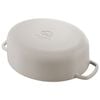 Bellamonte, 4.75 qt, Oval, Cocotte, Ivory-white, small 6