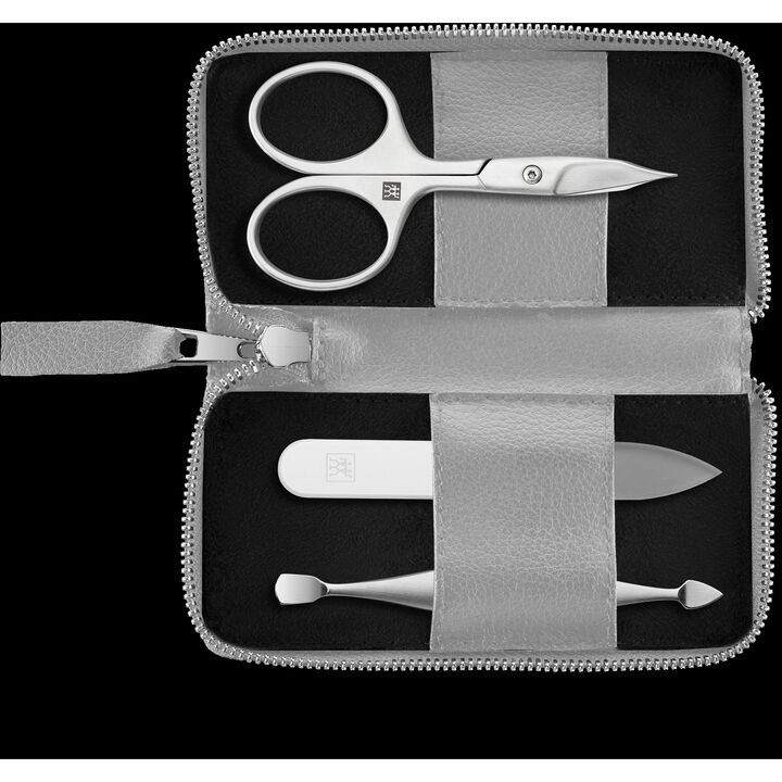 PREMIUM, Estuche Care set, cuero de manzana | Gris, large 2