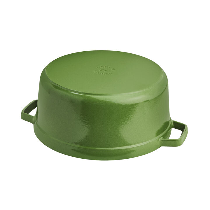 Cast Iron, 5.5 qt, Round, Cocotte, Pistachio, large 4