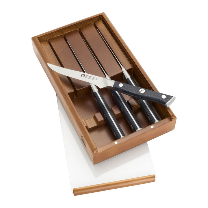 Spectrum, 4-pc, Steak Knife Set With Wood Presentation Box, large 3