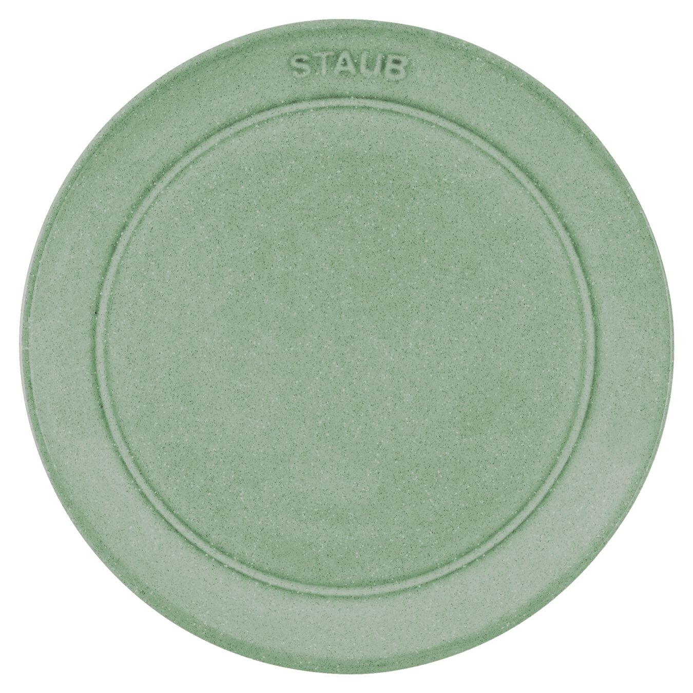 15 cm Ceramic Plate flat sage,,large 2