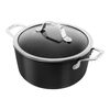 Elaro, 24 cm Aluminium Stock pot with glass lid black, small 1