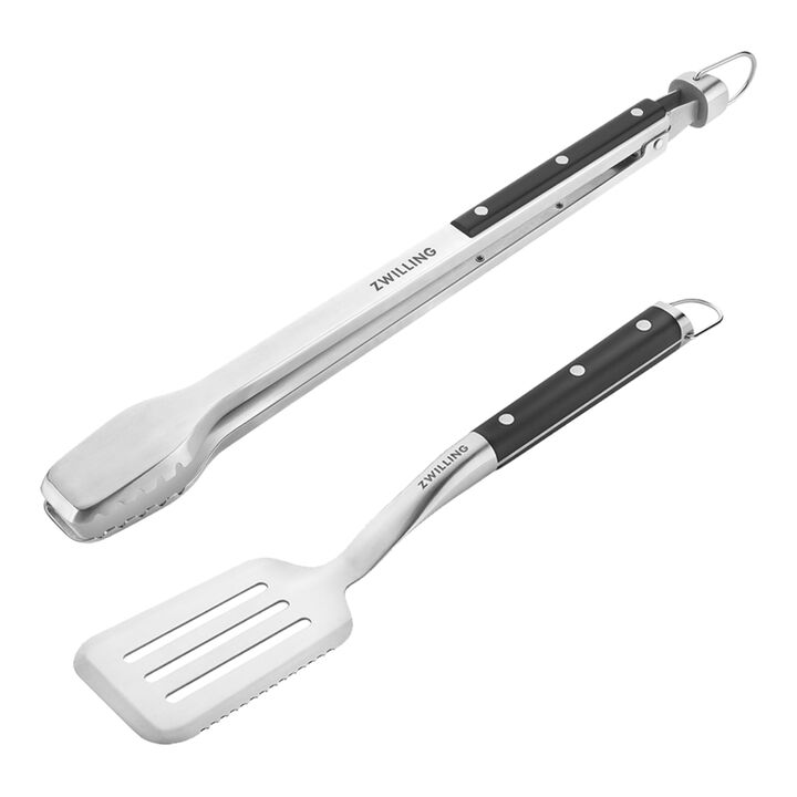 BBQ+, Stainless steel Spatula + Tong, large 1