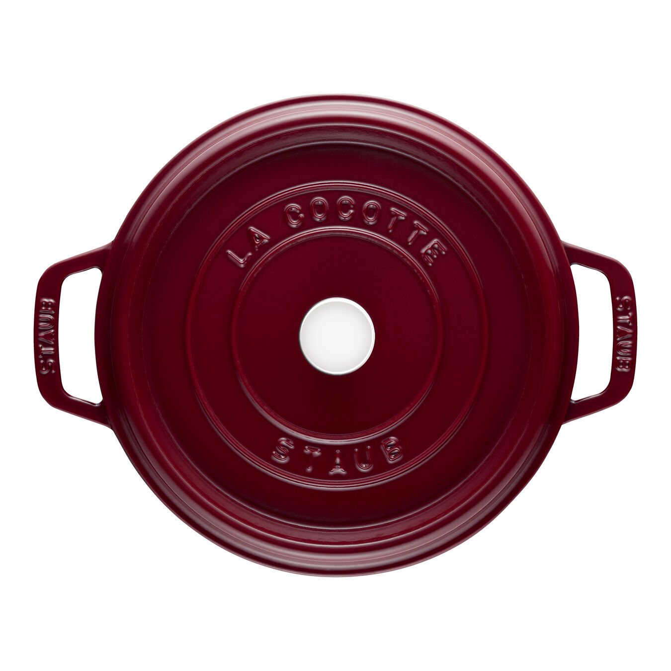 Staub La Cocotte 3.8 l Cast iron round Cocotte, Bordeaux Official
