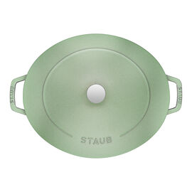 5.5 l cast iron oval French oven, sage - Visual Imperfections