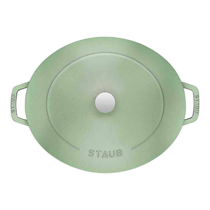 La Cocotte, 5.5 l cast iron oval French oven, sage - Visual Imperfections, large 2