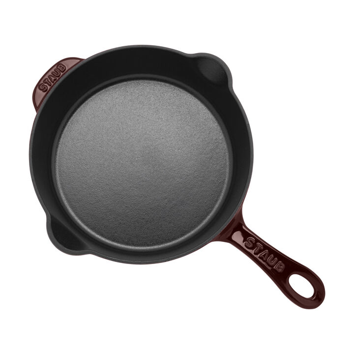 Cast Iron, 8.5-inch, Traditional Deep Skillet, Grenadine, large 2
