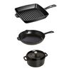 4 Piece, Cookware Set, black, small 1