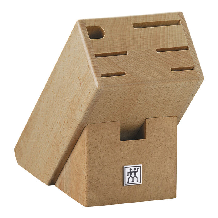 Messerblock, leer, 5, Braun, large 1