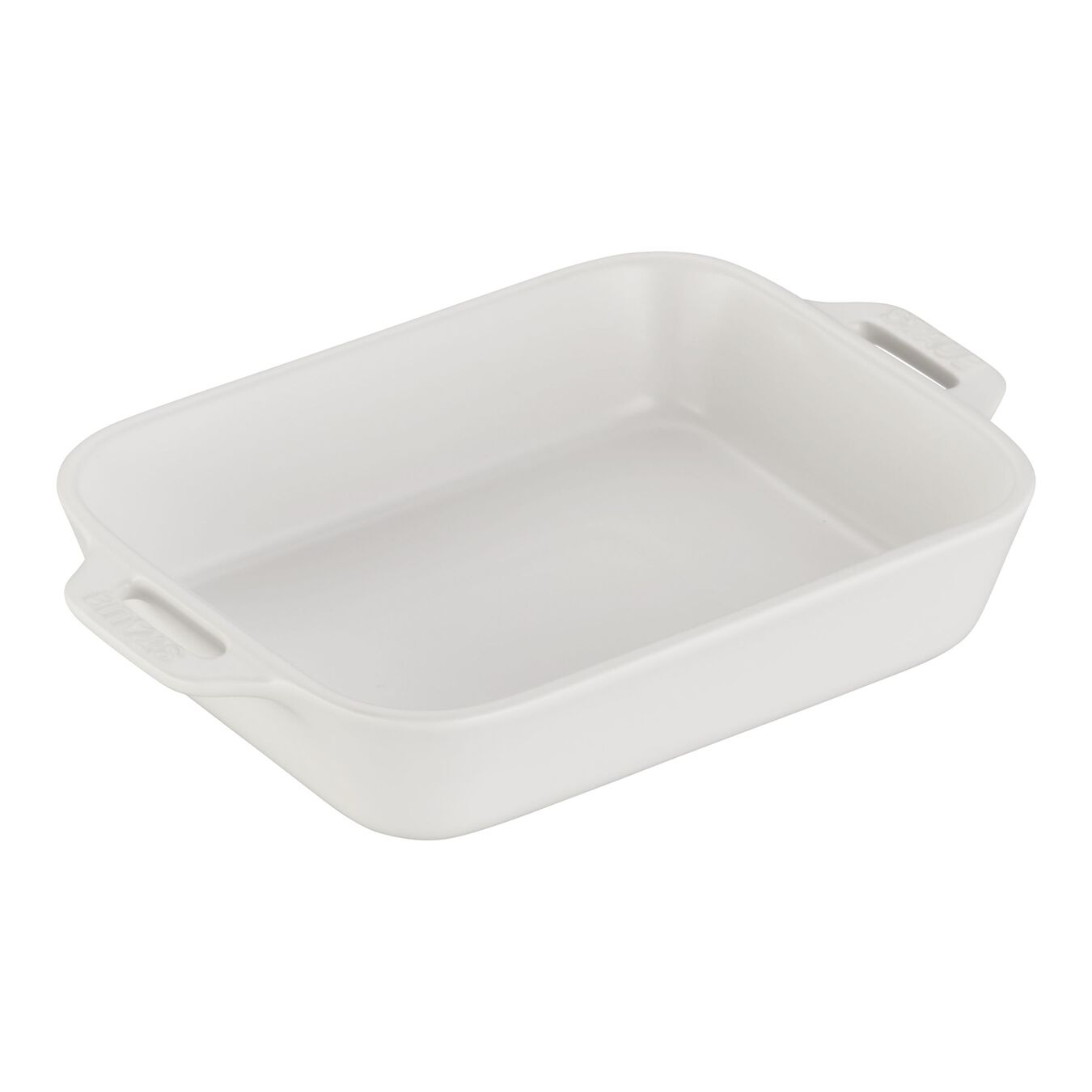  ceramic rectangular Oven dish, matte-white,,large 1