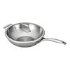 32 cm / 12.5 inch 18/10 Stainless Steel Wok,,large