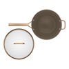 Forte Plus, 30 cm, Wok med glaslock, Brun, small 2