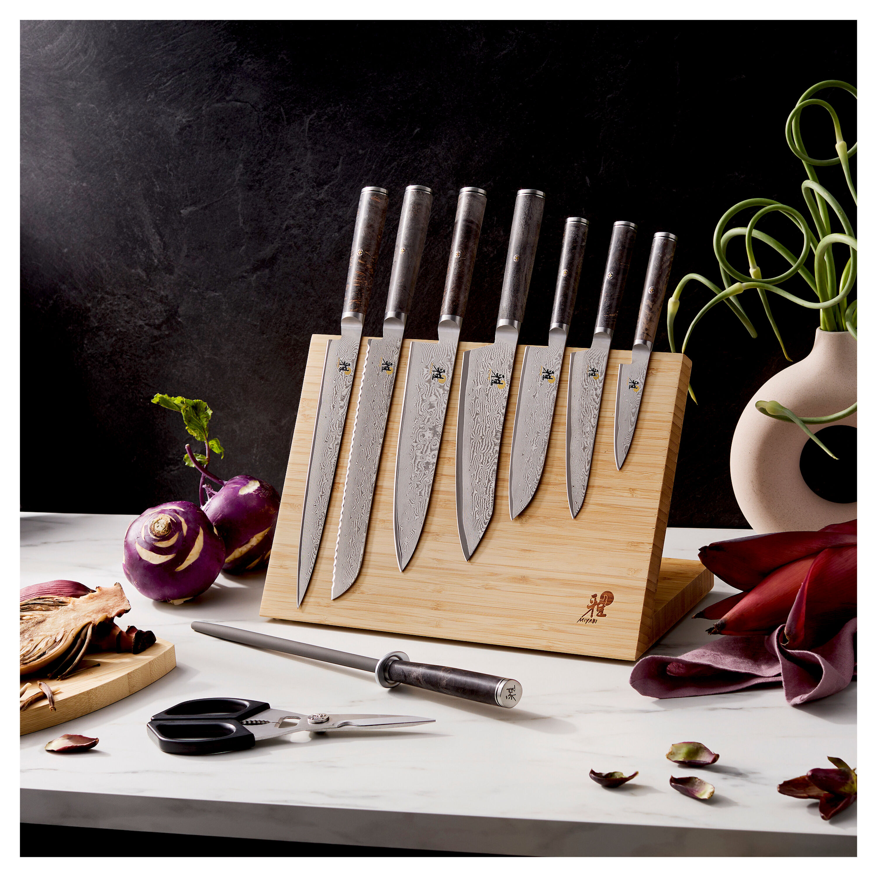 Buy MIYABI BLACK 5000MCD67 10-pc, Knife block set, Brown